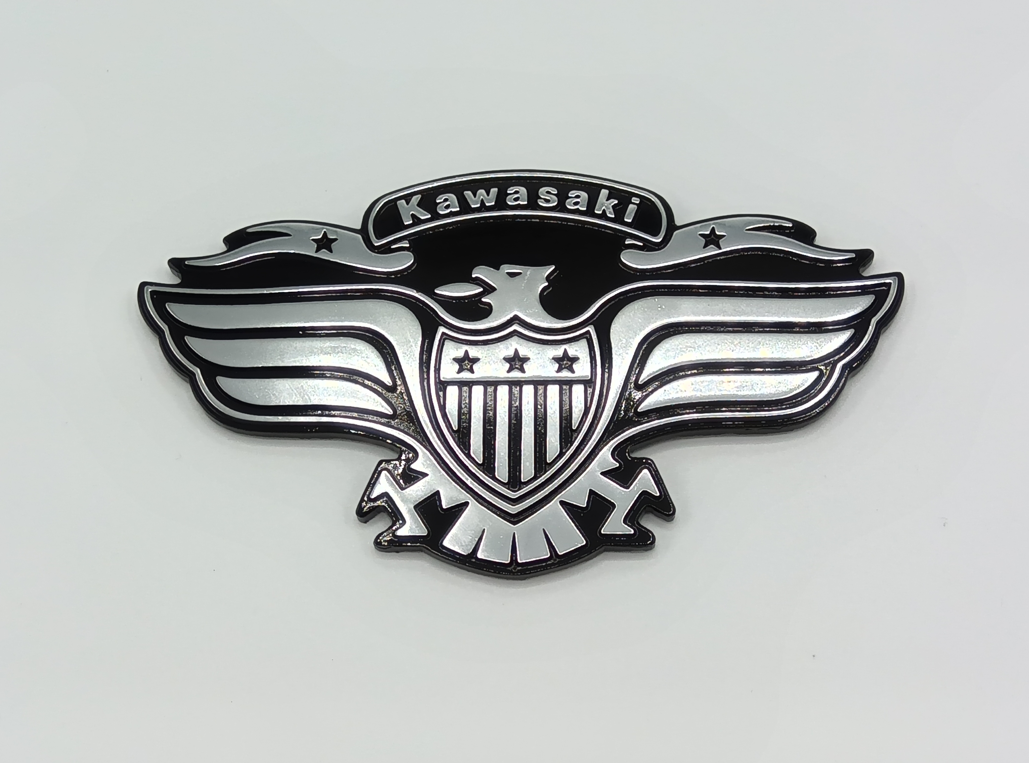1988年 VN-15SE BACKREST EMBLEM "バックレストマーク シルバー"